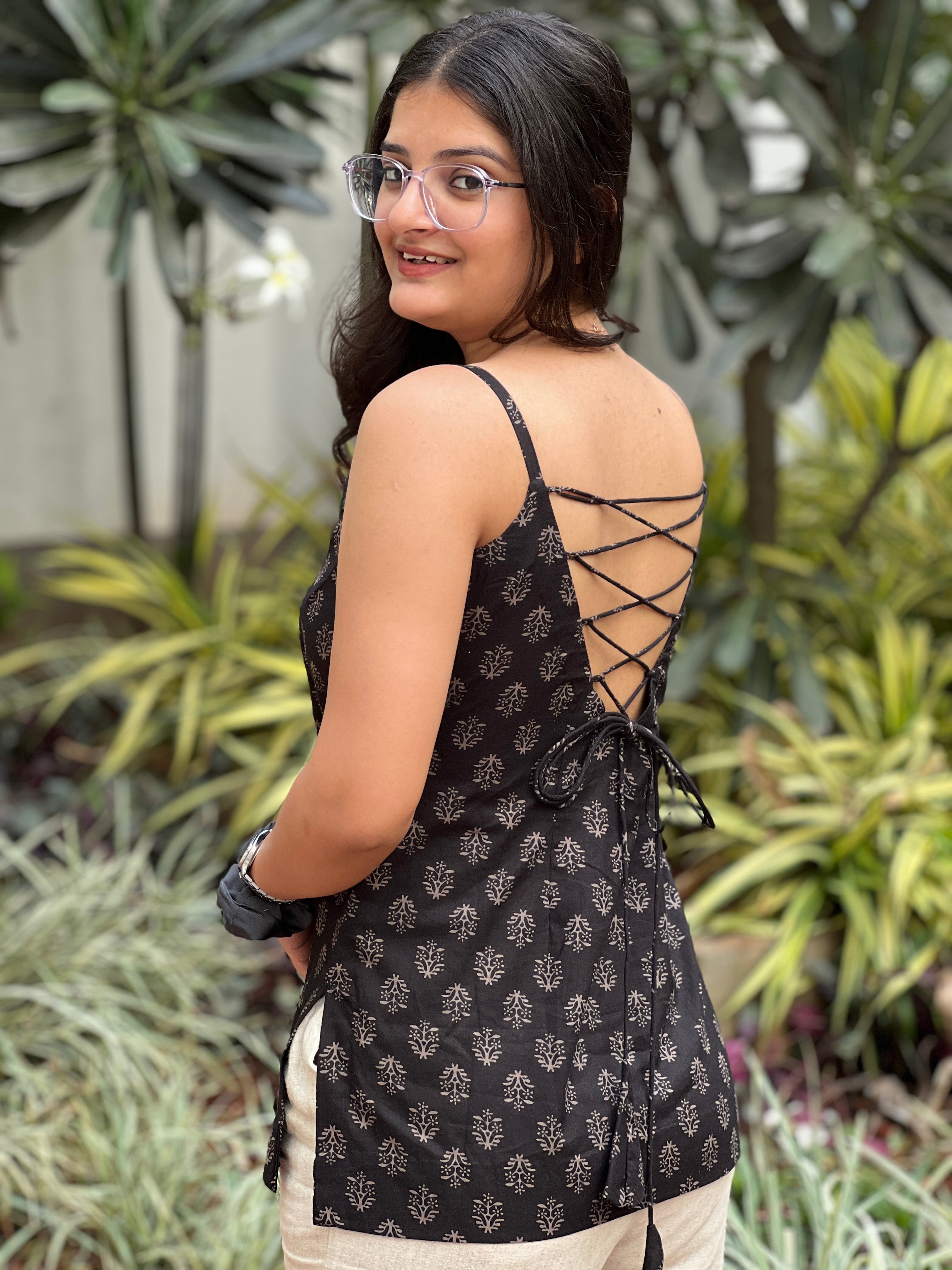 Black Corset Kurti